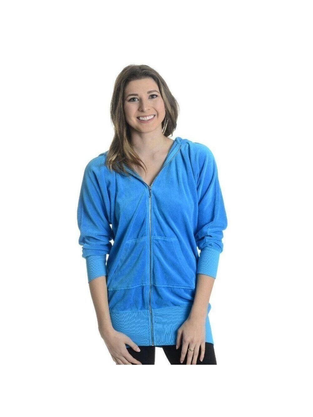 Juicy Couture Long Body 3/4 Sleeve Dolman Hoodie M
